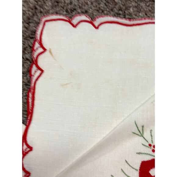 Holiday Fifth Avenue B. ALTMAN & CO. New York 4 Vintage Linen Napkins NOS - Picture 5 of 12
